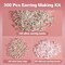 925 Sterling Silver Plated Earring Hooks for Jewelry Making, 300 Pcs Hypoallergenic DIY Earring Making Supplies Kit, Upgraded French Ear Fish Hook Earing Findings Wires Parts Hardware Pieces (Silver)